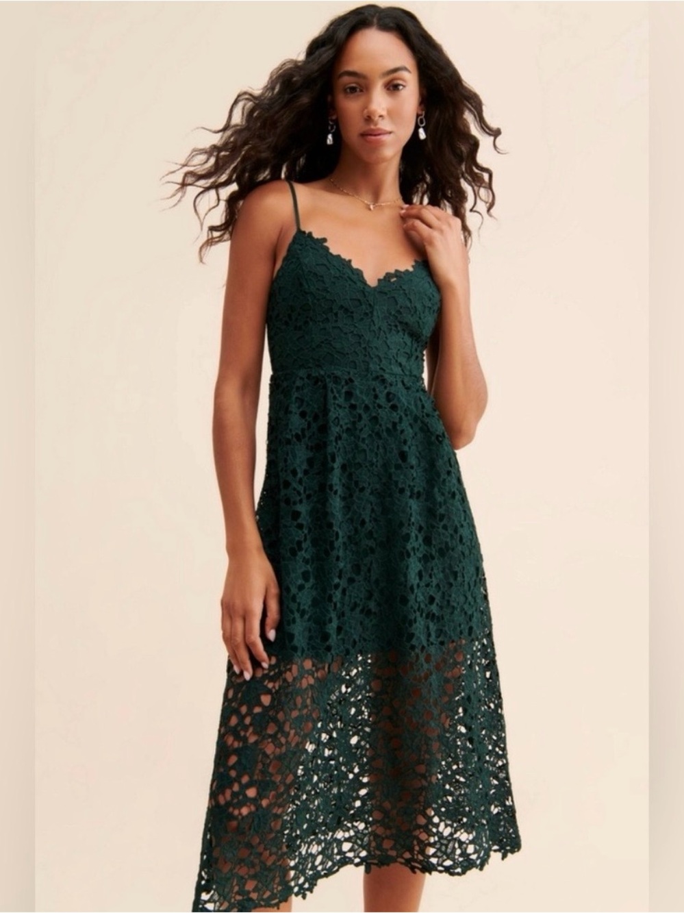 ASTR the Label Lace Midi Dress